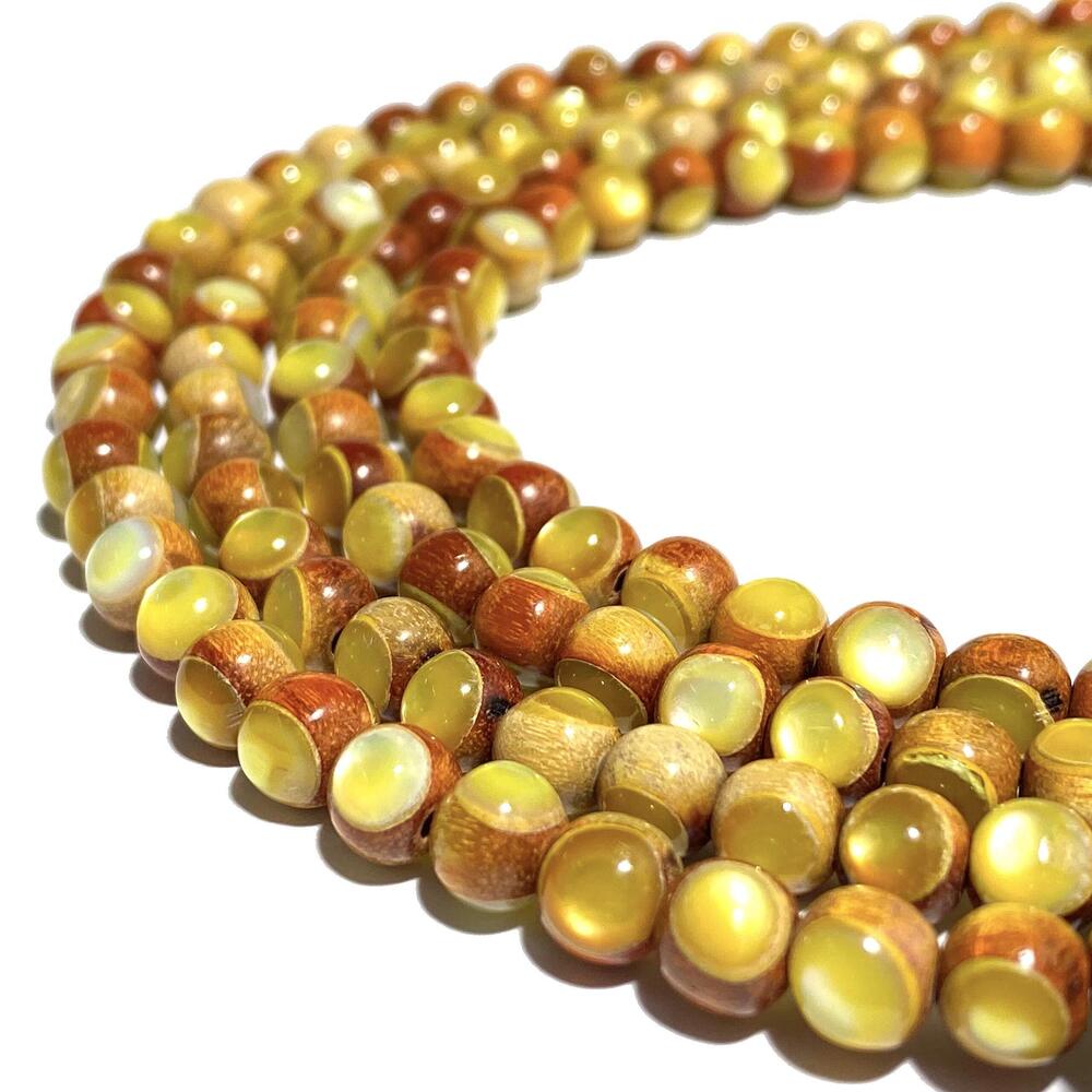 7416 ABCGEMS Flashy Australian South-Sea Golden-Lip Shell Inlaid Sibucao